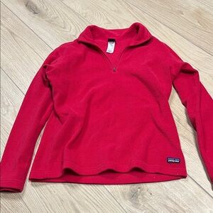 Patagonia Red pink Fleece‎ Pullover